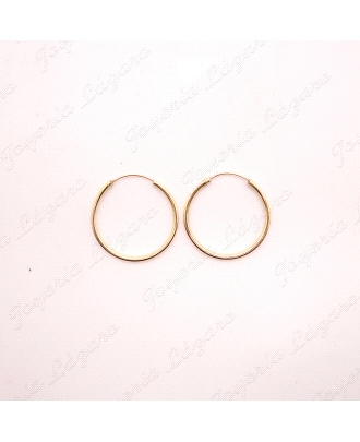 PEND. AROS ORO 18 KTS TABLA 1.5MMX15MM INT.                                                         