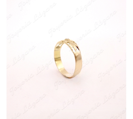 SORTIJA ORO 18KT OCASION FLOR CIRCO PETALOS CALADOS                                                 