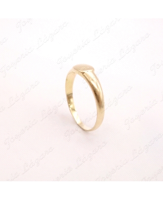 SORTIJA ORO 18KT OCASION SELLO CADETE RECTANGULAR                     