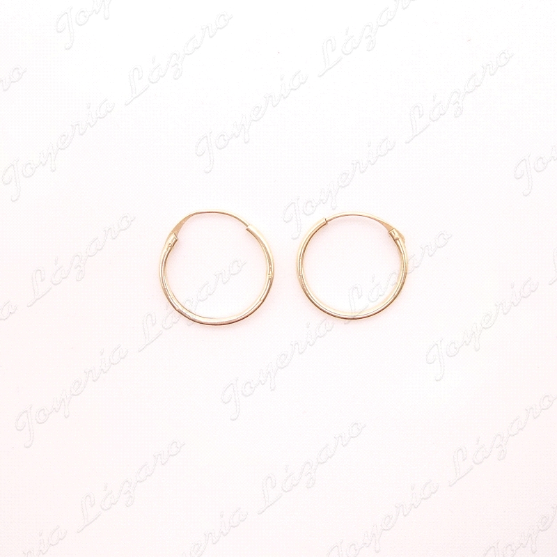 PEND. AROS ORO 18KT OCASION TUBO 1MM X 10 INT.                                                      