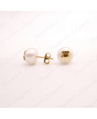 PEND. ORO 18KT OCASION PERLA CULT. 9MM+OSITO TOUS ORIGINAL                                          