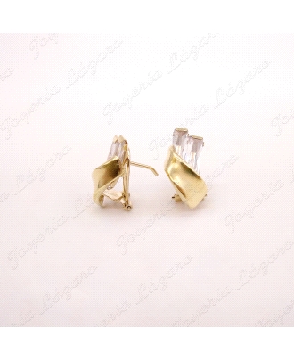 PEND. ORO 18KT OCASION 2CIRCOS BAGUETTE+BANDA, C, OMEGA                                             