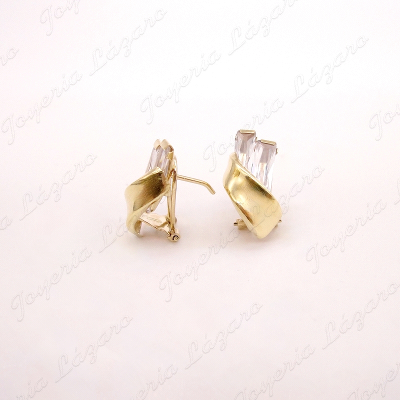 PEND. ORO 18KT OCASION 2CIRCOS BAGUETTE+BANDA, C, OMEGA                                             