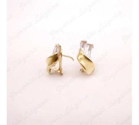 PEND. ORO 18KT OCASION 2CIRCOS BAGUETTE+BANDA, C, OMEGA                                             