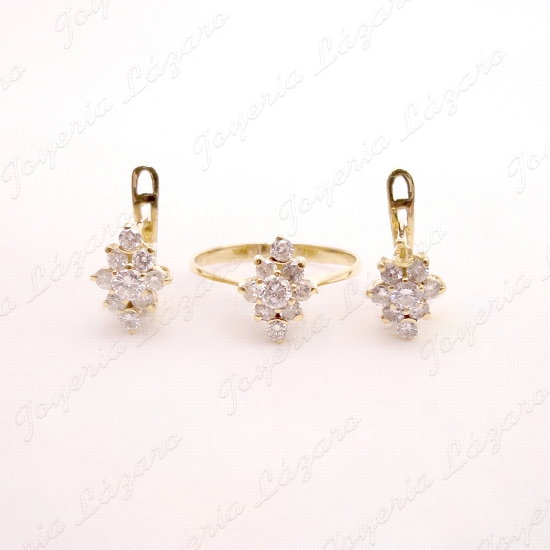 JUEGOS ORO 18KT OCASION ROSETON CIRCO,PEN. CAT.+SORT                                                