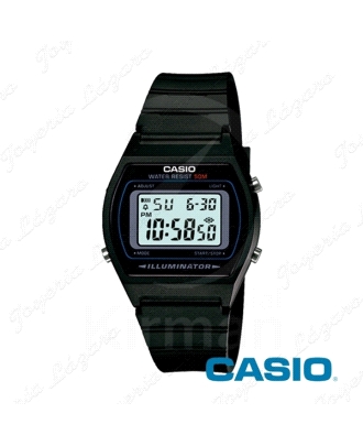 CASIO RELOJ DIGITAL ILUMINATOR CAUCHO NEGRO W-202-1A