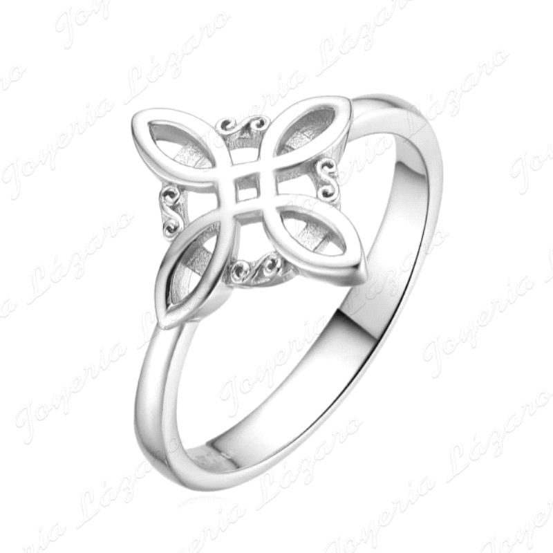 SORTIJA PLATA  NUDO DE BRUJA                                                                        