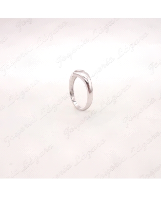 SORTIJA PLATA SOLITARIO CIRCONITA CORAZON