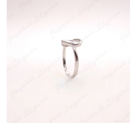 SORTIJA PLATA CORAZON CALADO LETRAS MAMA