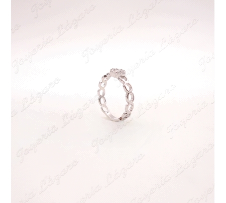 SORTIJA PLATACINTO CIRCULOS CUAJO CIRCO FLOR