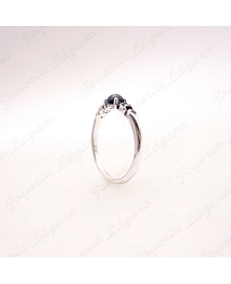 SORTIJA PLATA LUNAS PIEDRA COLOR LUNA