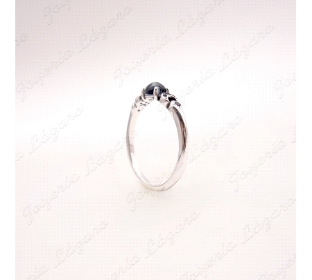 SORTIJA PLATA LUNAS PIEDRA COLOR LUNA