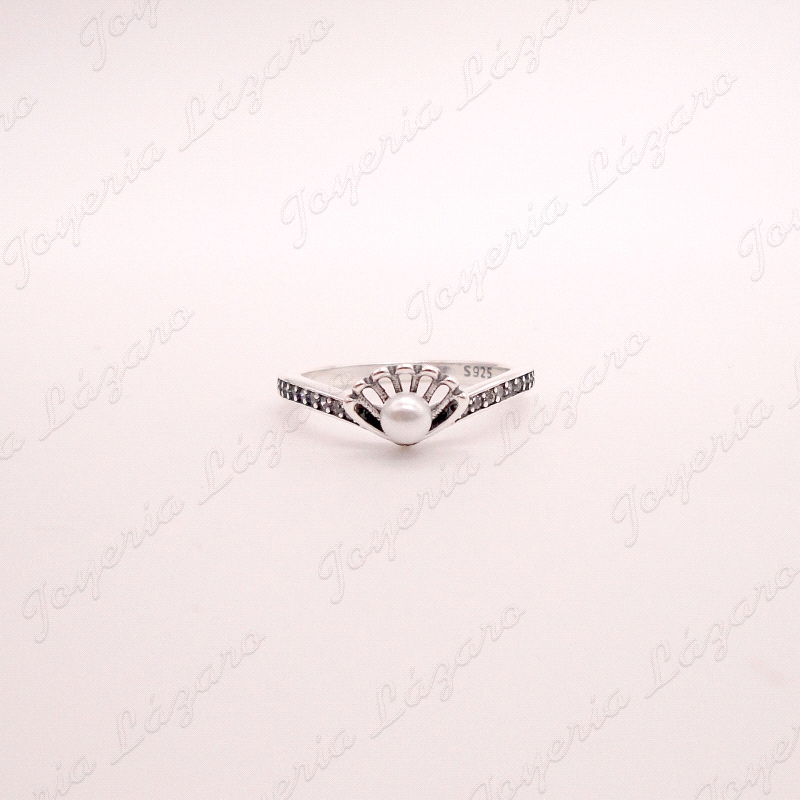SORTIJA PLATA PERLA +CIRCONITAS                                                                     