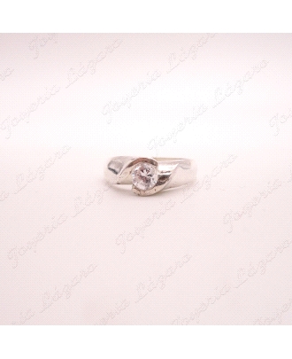 SORTIJA PLATA ENGASTE ENVOLVENTE