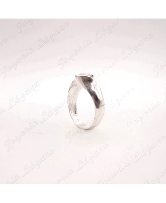 SORTIJA PLATA ENGASTE ENVOLVENTE