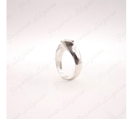 SORTIJA PLATA ENGASTE ENVOLVENTE