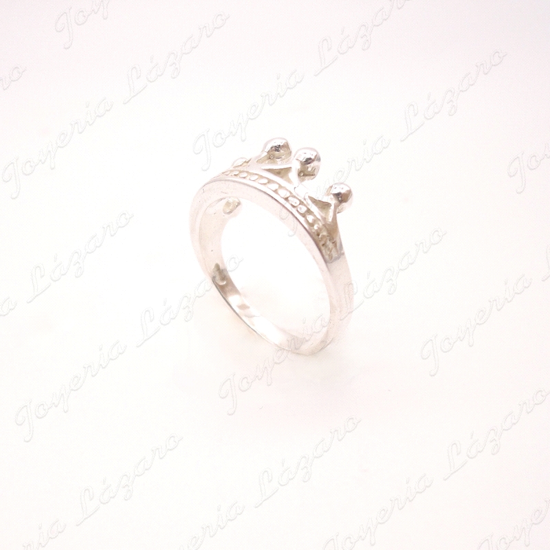 SORTIJA PLATA CORONA LISA                                                                           