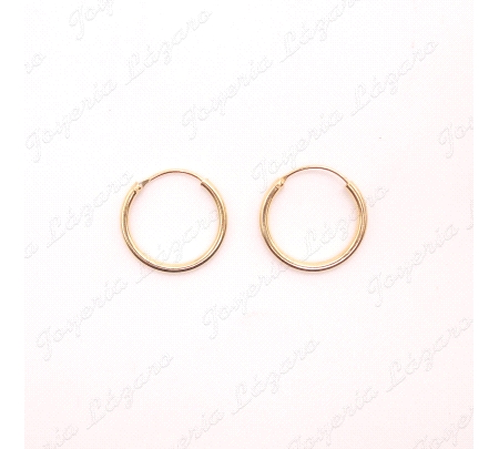 PEND. AROS PLATA CHAPADA ORO TUBO 2X16M