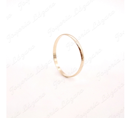 ALIANZA ORO 18KT OCASION 2.5MM 1/2 CAÑA