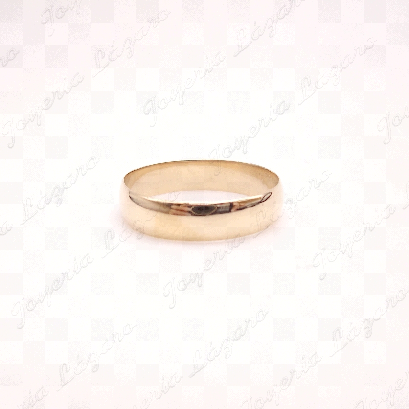 ALIANZA ORO 18KT OCASION 1/2 CAÑA 5MM                                                               