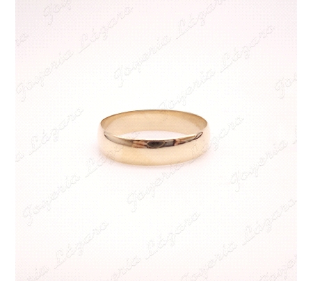 ALIANZA ORO 18KT OCASION 1/2 CAÑA 5MM                                                               