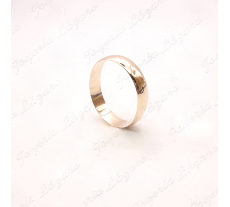 ALIANZA ORO 18KT OCASION 1/2 CAÑA 5MM