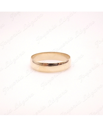 ALIANZA ORO 18KT OCASION 1/2 CAÑA 5MM                                 