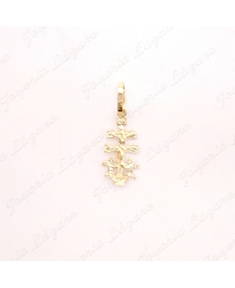 CRUZ DE CARAVACA ORO 18 KTS LIGERA 8X16MM                                                           