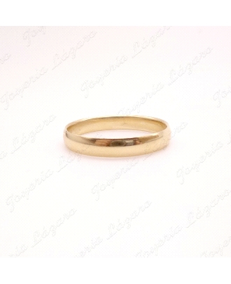 ALIANZA ORO 18KT OCASION 1/2 CAÑA 4MM                                 