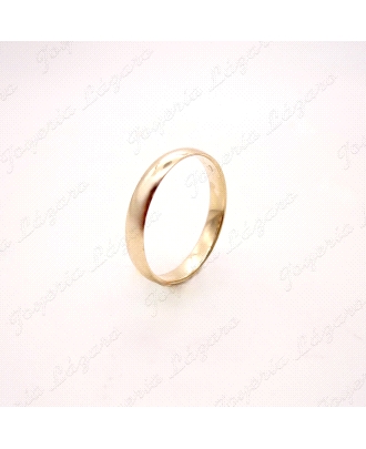 ALIANZA ORO 18KT OCASION 1/2 CAÑA 4MM                                 