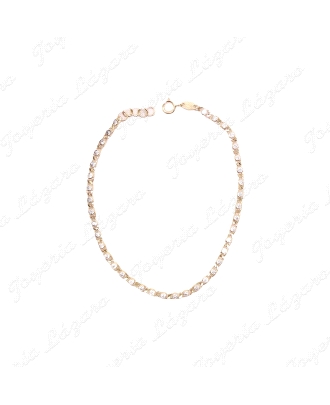 PULSERA ORO 18 KTS MULTICIRCONITA BL. BOCELADA                                                      