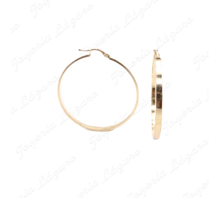 PEND. AROS ORO 18 KTSTABLA LISAS 3X46MM EXT                                                         