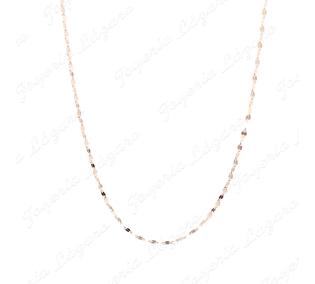 CADENA 45 CM. ORO 18 KTS DISEÑO ITALIANO PLANA