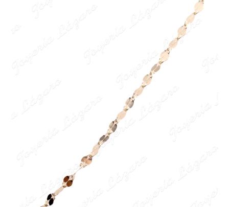 CADENA 45 CM. ORO 18 KTS DISEÑO ITALIANO PLANA