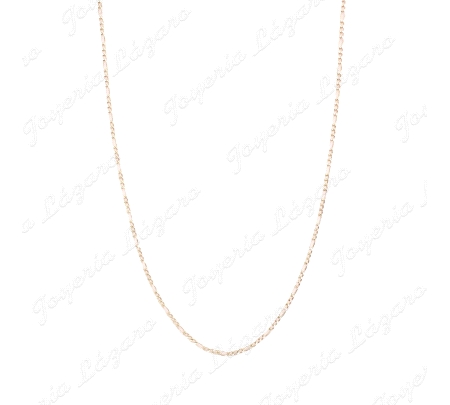 CADENA 45 CM. ORO 18 KTS 3X1 HUECA 1.5MM