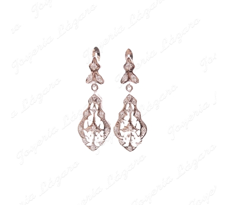 PEND. 18KTS BLANCO LARGO ISABELINO CON MOSCA