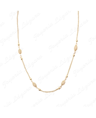 GARGANTILLA ORO 18KT OCASION BOLAS+JAULAS CALADAS                                                   