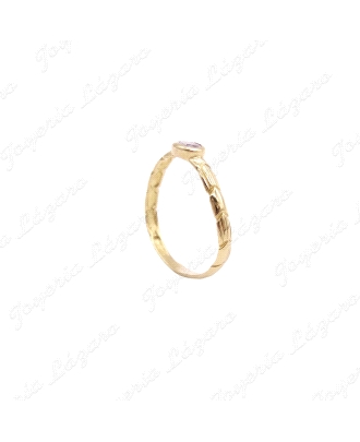 SORTIJA ORO 18KT OCASION  SOLITARIO AMATISTA OVAL                     