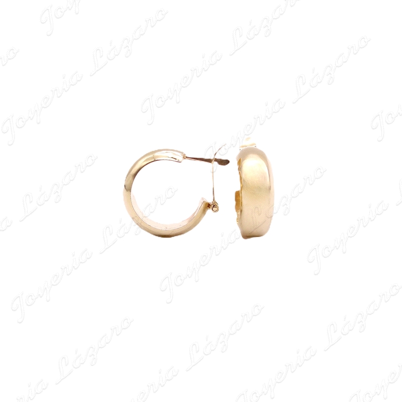 PEND. AROS ORO 18KT OCASION 1/2 CAÑA 6mmX 16.5 ext                                                  