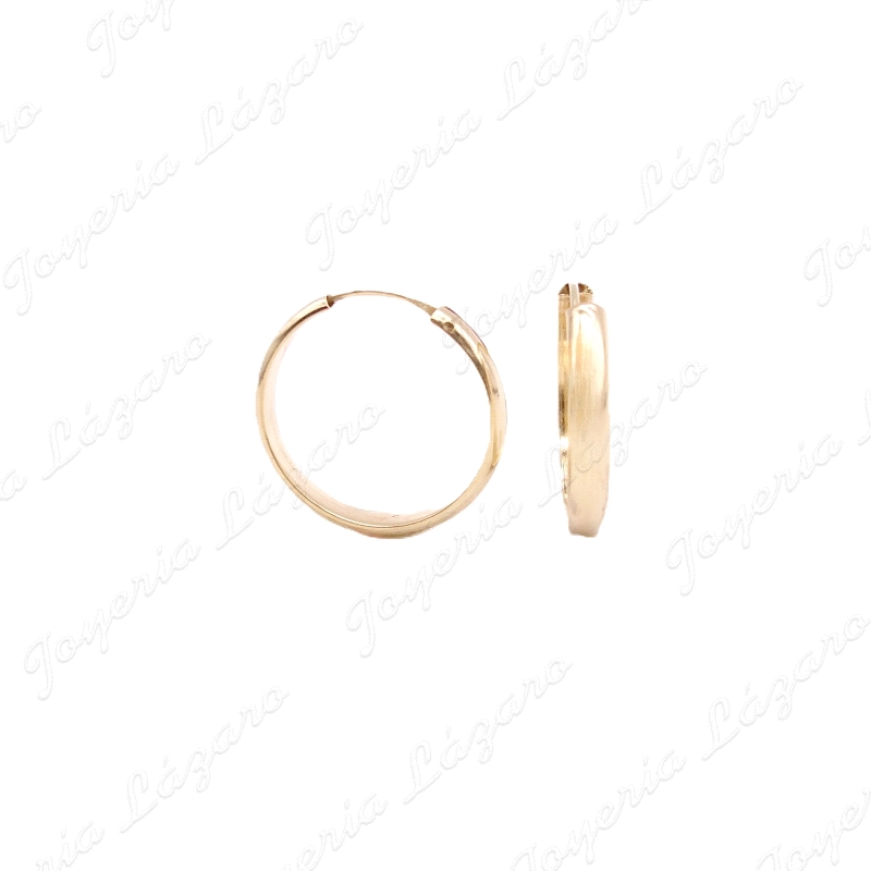 PEND. AROS ORO 18KT OCASION 1/2 CAÑA 3mmX 17 int                                                    