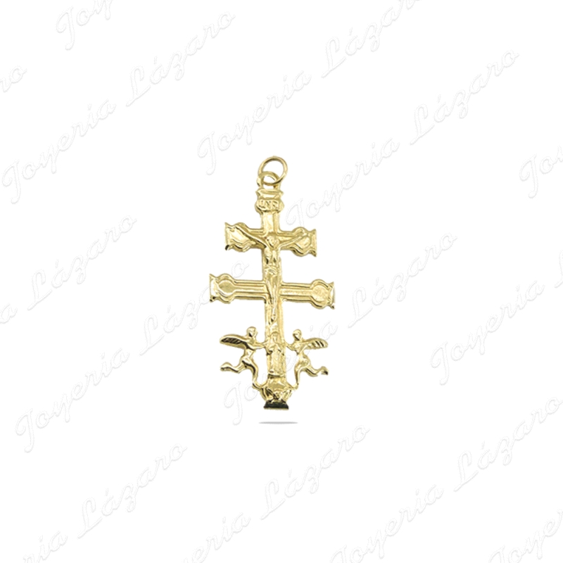 CRUZ DE CARAVACA ORO 18 KTS 15X8X1 mm                                                               