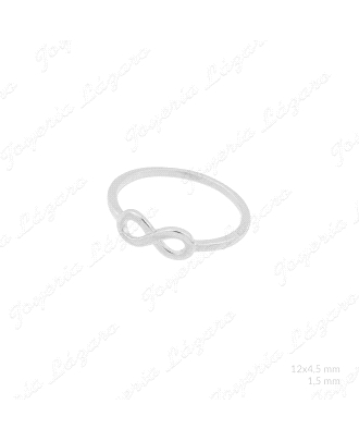 SORTIJA PLATA INFINITO LISO                                                                         