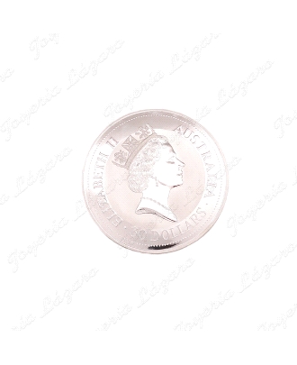 LINGOTE MONEDA PLATA 999 30 DOLLARS KOOKABURRA 1992                                                 