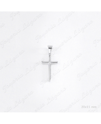 CRUZ PLATA TUBO LISA PQUEÑ                                                                          