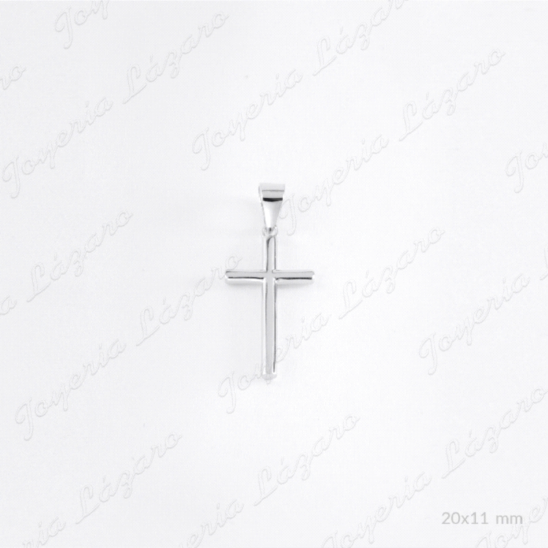 CRUZ PLATA TUBO LISA PQUEÑ                                                                          