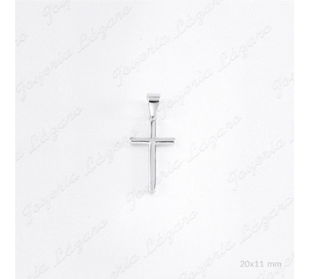 CRUZ PLATA TUBO LISA PQUEÑ                                                                          