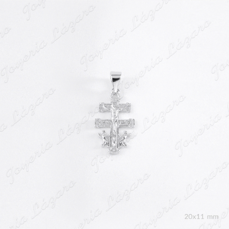 CRUZ DE CARAVACA PLATA                                                                              