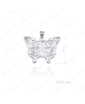 COLGANTE PLATA MARIPOSA NACAR                                                                       