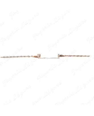 ESCLAVA BEBE ORO 18KT OCASION FORZADA  PLACA RECTANGULO RECTA                                       