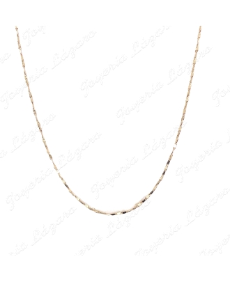 CADENA 50 CM. ORO 18KT OCASION ITAIANA TRAVERTINO                                                   